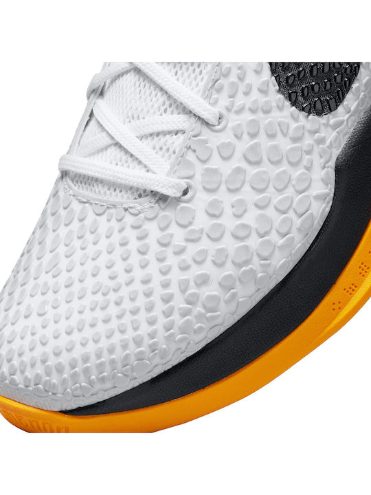 Kobe 6 Protro White Del Sol Low Basketball Shoes White Neutral Grey Del Sol Black