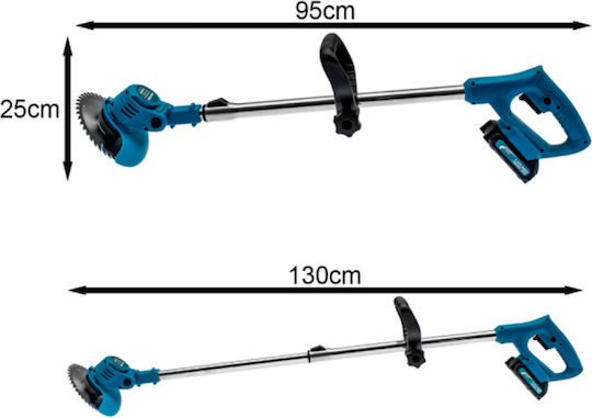 Χορτοκοπτικό Ώμου / Χειρός Μπαταρίας 24V 1.47kg με 2 Μπαταρίες