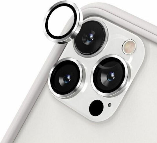 Volte-Tel Electroplating Camera Protection Metal Frame Silver for the iPhone 14 Pro / 14 Pro Max