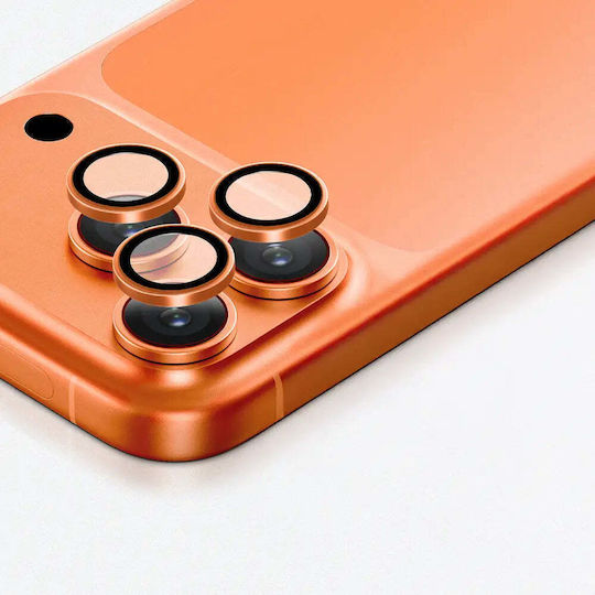 AmazingThing Camera Protection Tempered Glass Orange for the iPhone 17 Pro, iPhone 17 Pro Max