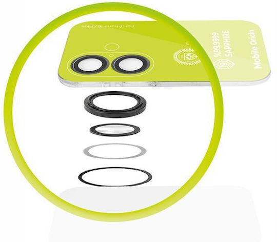 Mobile Origin Προστασία Κάμερας Μεμβράνη Μαύρο για το iPhone 17