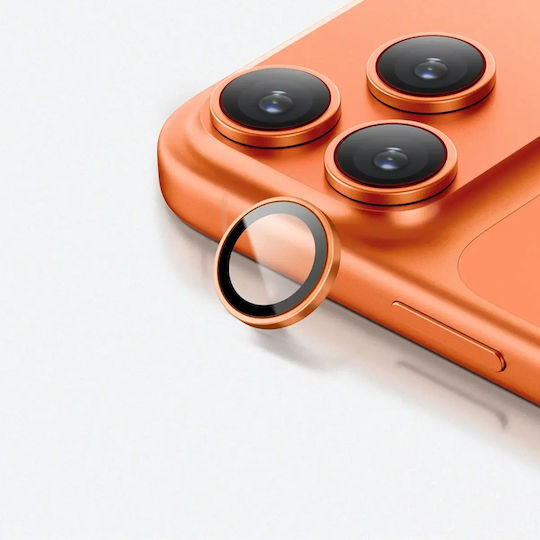 AmazingThing Camera Protection Tempered Glass Orange for the iPhone 17 Pro, iPhone 17 Pro Max