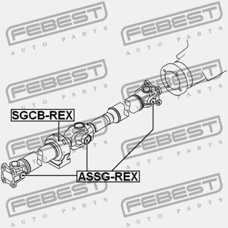 Febest Getriebewellen für SsangYong Rexton