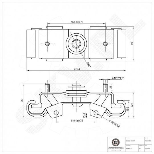 Bază Motor Auto pentru Mitsubishi L200