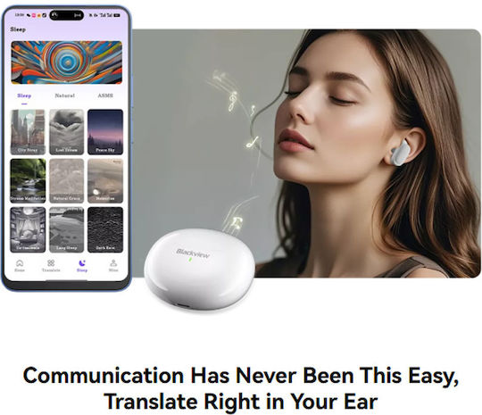 BlackView AirBuds 30 Bluetooth Handsfree Earphones with Sweat Resistance and Charging Case White