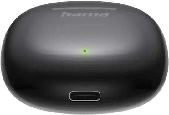 HAMA Action One Earbud Bluetooth Handsfree Earphones with Charging Case Black