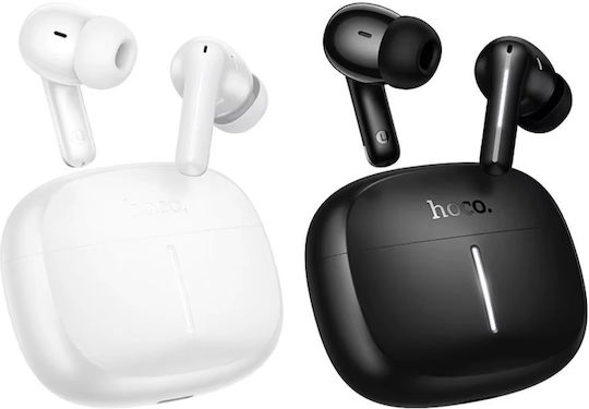 Hoco EQ34 Plus In-ear Bluetooth Handsfree Ακουστικά με Θήκη Φόρτισης Λευκά