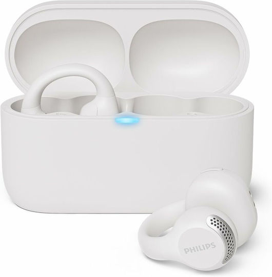 Philips TAQ2000 Open Ear Bluetooth Handsfree Căști cu Rezistență la Transpirație și Carcasă de Încărcare Alb