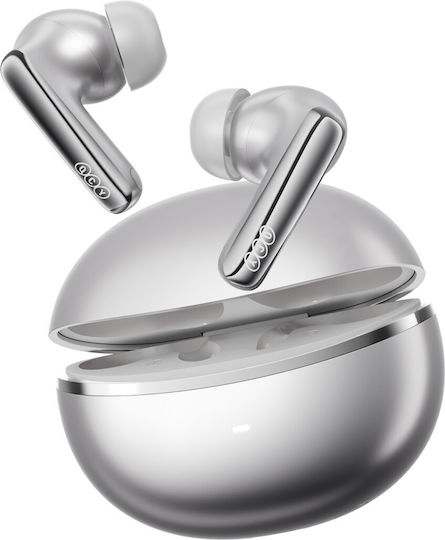 QCY MeloBuds N70i Bluetooth хендсфри Слушалки с Устойчивост на Пот и Кутийка за Зареждане Titanium