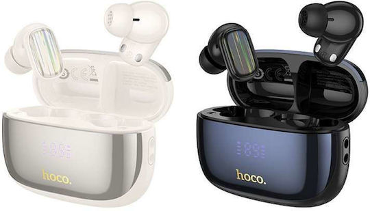Hoco EQ20 In-ear Bluetooth Handsfree Ακουστικά με Θήκη Φόρτισης Μαύρα