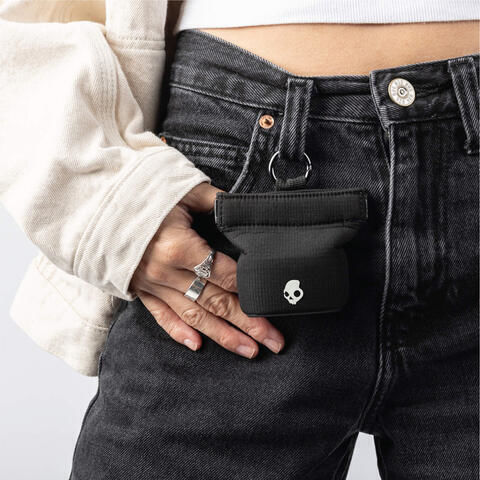Skullcandy Push 720 Open Open Ear Bluetooth Handsfree Earphones with Sweat Resistance and Charging Case Black