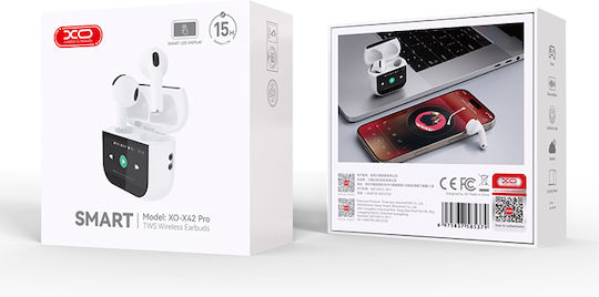 XO X42 PRO Earbud Bluetooth Handsfree Earphones with Charging Case White