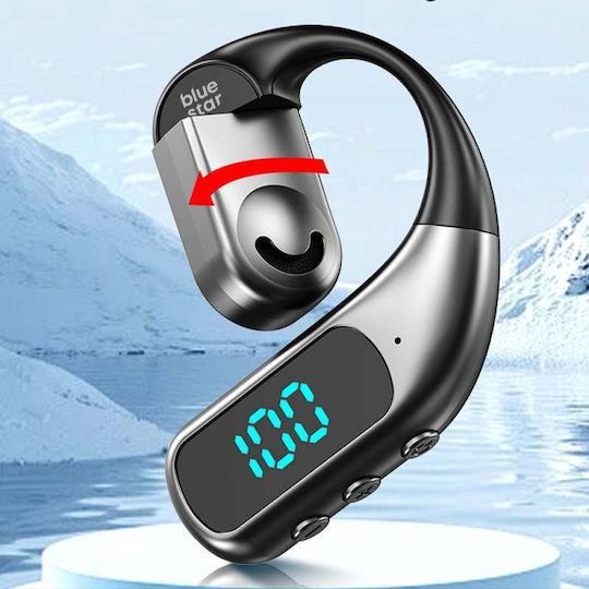 Blue Star Hook In-Ear Bluetooth Kopfhörer Ακουσgerät Schwarz