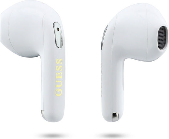 Guess Gold Line Triangle Earbud Bluetooth хендсфри Слушалки с Устойчивост на Пот и Кутийка за Зареждане Зелен