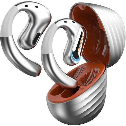 OneOdio OpenRock Pro Conductie Osoasa Bluetooth Handsfree Căști cu Rezistență la Transpirație și Carcasă de Încărcare Argintiu