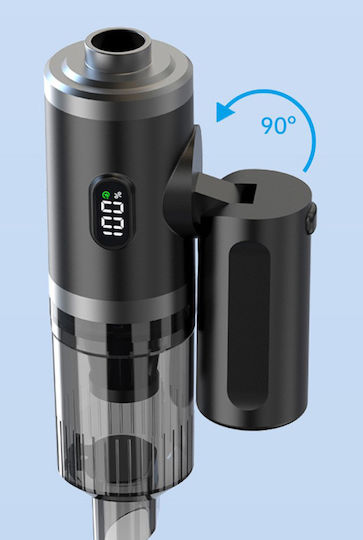 Powertech 2 1 Σκουπάκι Χειρός & Air Duster Pt-1576 50w 3600mah Μαύρο Powertech