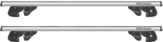 Menabo Aluminum Roof Bars Sherman XL Silver 135 Cm Silver Color Volkswagen Caddy SB 2021 Raised Rails Parallel Bars Set 2 Pieces 9470/MB MP.9470/MB-204