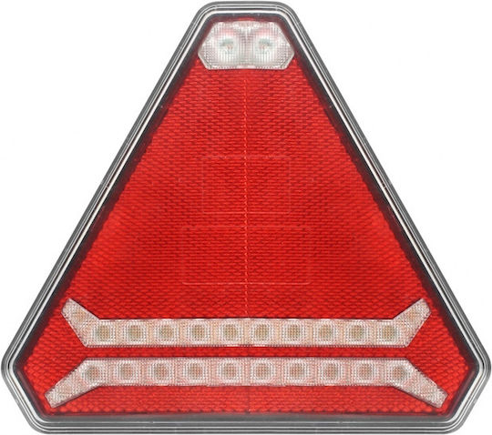 Wireless Portable Led Tail Lights Set Magnet Suction Cup Neon Effect Innovative Triangle Design