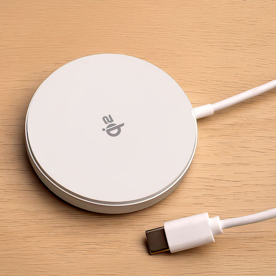 Forever Wireless Charger Qi Pad 15W Quick Charge 3.0 / Quick Charge 2.0 / Quick Charge 4.0 Silver