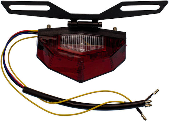Motorcycle LED Tail Light Flash Stop Running 12V 19 SMD Rotating Base IP66 HW-0324