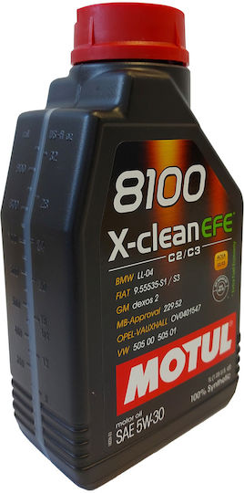 Motul 8100 X-clean ΕFE Συνθετικό Λάδι Αυτοκινήτου 5W-30 1lt