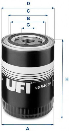 Φίλτρο Λαδιού Ufi 23.546.00