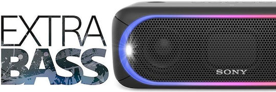 Sony SRS-XB30 Ηχείο Bluetooth με Διάρκεια Μπαταρίας έως 24 ώρες Μαύρο