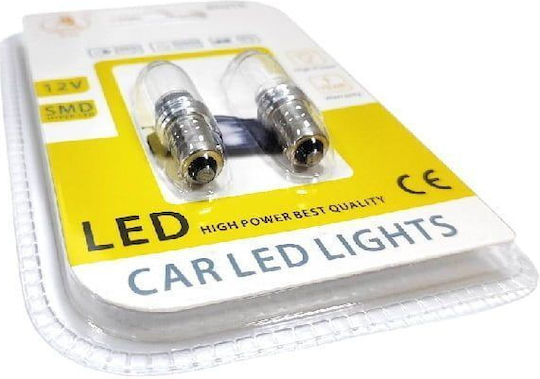Ejc Λάμπες Αυτοκινήτου Ba9s-3 Smd 12v 2τμχ Ψυχρό Φως Led Light