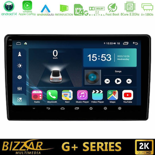 Bizzar Car Audio System for Suzuki Grand Vitara 2003 – 2005 Bluetooth USB WiFi GPS Apple CarPlay Android Auto with 9" Touch Screen