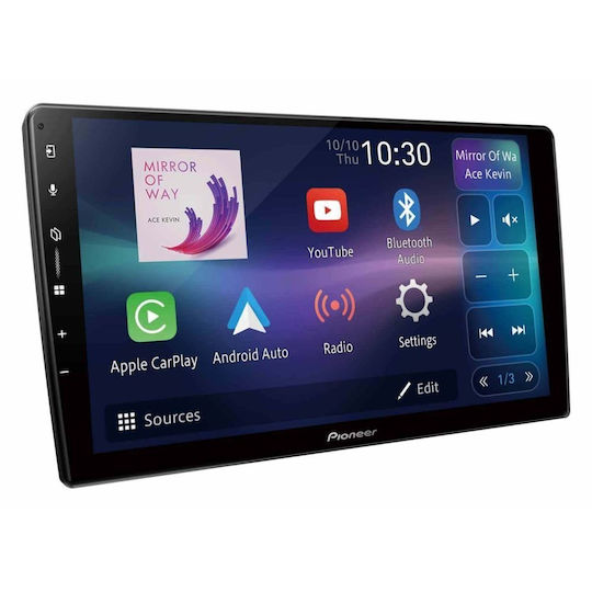 Pioneer Ηχοσύστημα Αυτοκινήτου για Ford Mondeo / Focus / S-Max / Galaxy 2007-2014 (Bluetooth/USB/AUX/WiFi/GPS/Apple-Carplay/Android-Auto/CD) με Οθόνη Αφής 9"