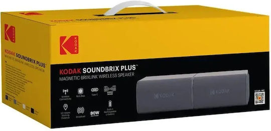Kodak Soundbrix Plus Ηχείο Bluetooth 80W Grooving Gray