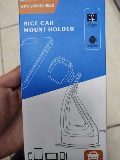 Car Mobile Mount with Adjustable Hooks Yellow
