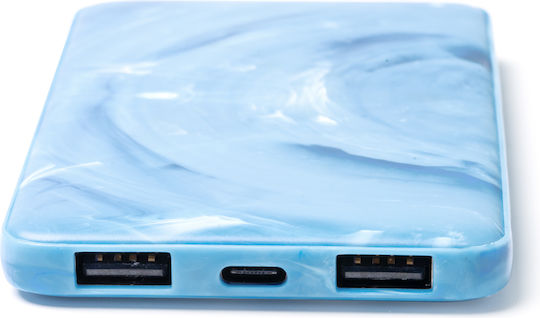 LIVIAN Power Bank 5000mAh με 2 Θύρες USB-A Κόκκινο