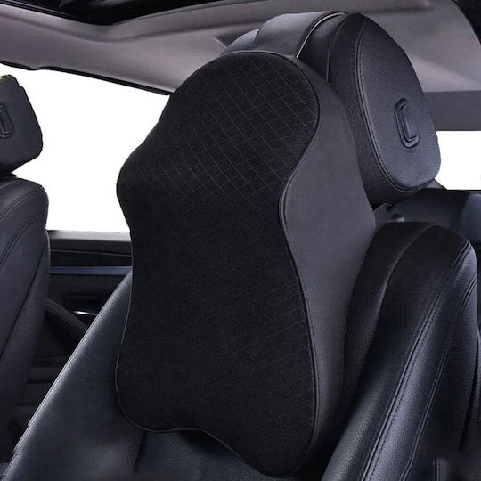 Memory Foam Възглавница за Кола Анатомичен / Ортопедичен за врат / лопатка 32см x 22см x 9см в Черен Цвят