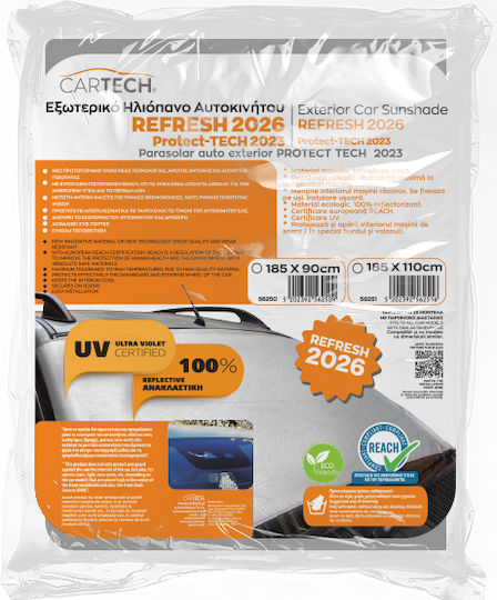 Cartech Exterior Car Windshield Sun Shade 185x90cm