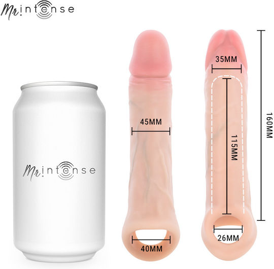 Mr Intense Arnold L Ultra-realistic Vibrating Penis Sleeve Remote Control 16 Cm Ã' 4.5 Cm