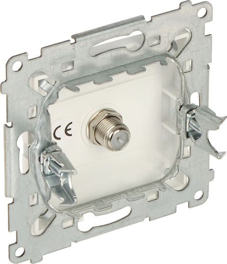 Kontakt-Simon Satellite Antenna Socket In White Colour DASF1.01/11