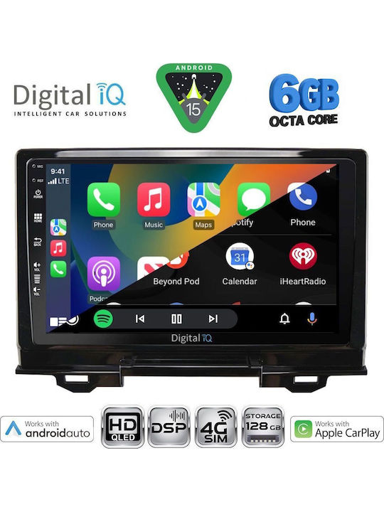 Digital IQ Автомобилна Аудио Система за Honda HR-V (Bluetooth/USB/Wi-Fi/GPS/Apple CarPlay/Android Auto) с Touch Screen 9"