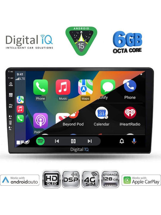 Digital IQ Car Audio System for Kia Ceed 2009-2012 Bluetooth USB WiFi GPS Apple CarPlay Android Auto with 9" Touch Screen