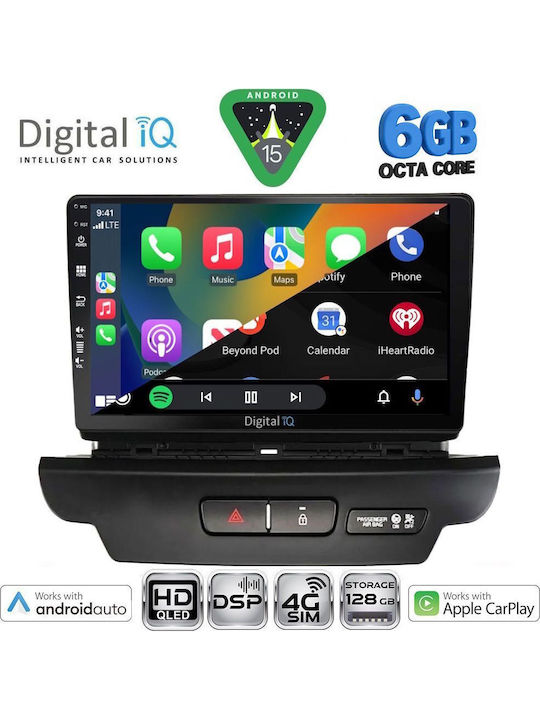 Digital IQ Car Audio System for Kia Ceed / XCeed 2018-2022 (Bluetooth/USB/WiFi/GPS/Apple CarPlay/Android Auto) with 9" Touch Screen