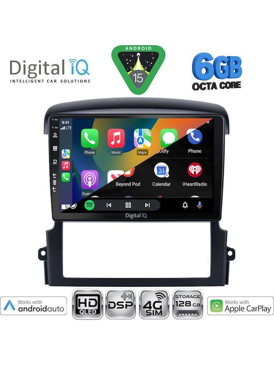 Digital IQ Car Audio System for Kia Sorento 2006-2009 Bluetooth USB WiFi GPS Apple CarPlay Android Auto with 9" Touch Screen
