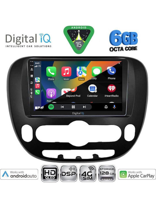 Digital IQ Auto-Audiosysteme für Kia Seele 2014 mit Touchscreen 9" Bluetooth USB WiFi GPS Apple CarPlay Android Auto von Digital IQ