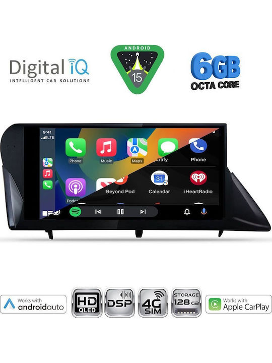 Digital IQ Car Audio System for Lexus RX 2009-2014 Bluetooth USB WiFi GPS Apple CarPlay Android Auto with 9" Touch Screen