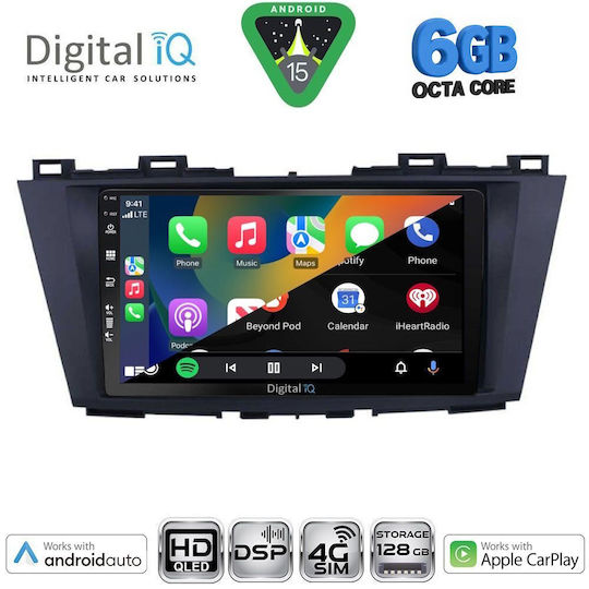 Digital IQ Car Audio System for Mazda 5 2011-2020 Bluetooth USB WiFi GPS Apple CarPlay Android Auto with 9" Touch Screen