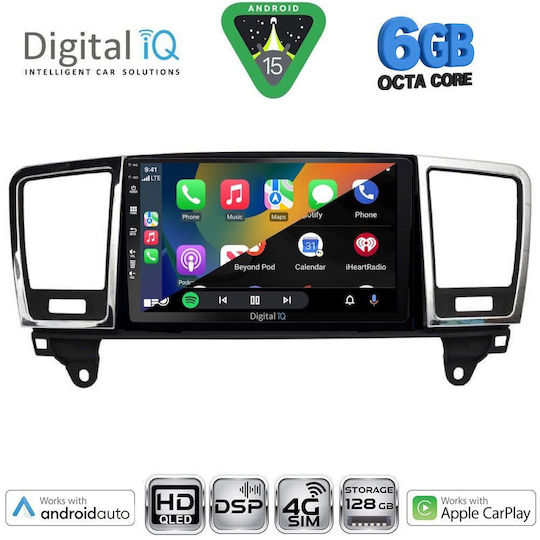 Digital IQ Car Audio System for Mercedes-Benz ML / GL Class 2011-2019 (Bluetooth/USB/WiFi/GPS/Apple CarPlay/Android Auto) with 9" Touch Screen
