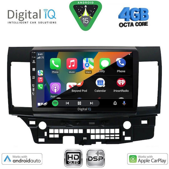 Digital IQ Ηχοσύστημα Αυτοκινήτου για Mitsubishi Lancer 2008-2017 (Bluetooth/USB/WiFi/GPS/Apple-Carplay/Android-Auto) με Οθόνη Αφής 10"