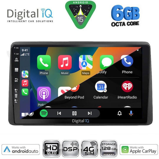 Digital IQ Ηχοσύστημα Αυτοκινήτου για Nissan Navara 1998-2004 (Bluetooth/USB/WiFi/GPS/Apple-Carplay/Android-Auto) με Οθόνη Αφής 10"