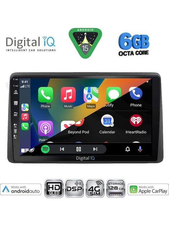 Digital IQ Car Audio System for Nissan Juke Bluetooth USB WiFi GPS Apple CarPlay Android Auto with 10" Touch Screen
