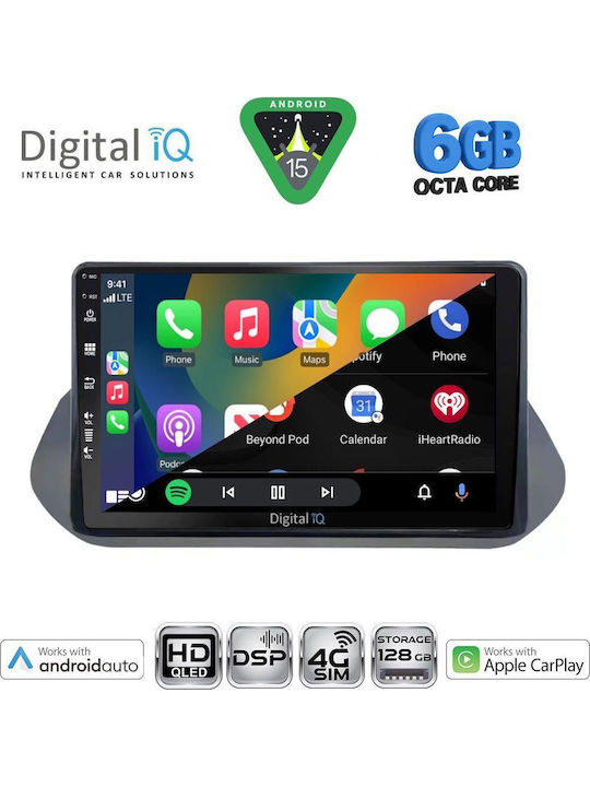 Digital IQ Car Audio System for Nissan Qashqai Bluetooth USB WiFi GPS Apple CarPlay Android Auto with 10" Touch Screen