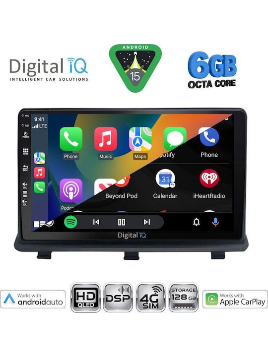 Digital IQ Car Audio System for Opel Antara 2006-2016 Bluetooth USB WiFi GPS Apple CarPlay Android Auto with 9" Touch Screen